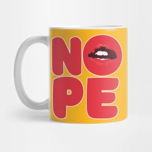 NOPE - Original Typographic Statement Design Mug